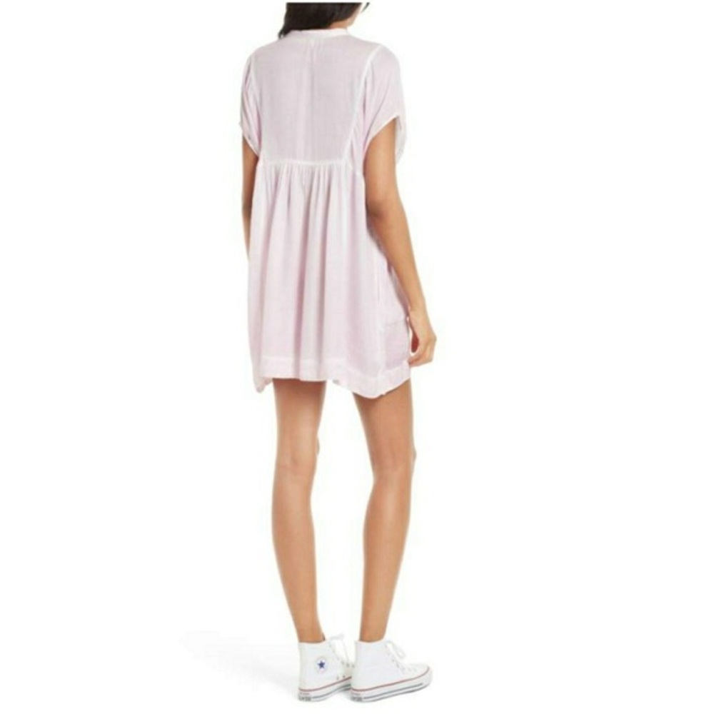 Free People Rowan Tunic Dress in Soft Pink in Size Medium - Picture 3 of 10